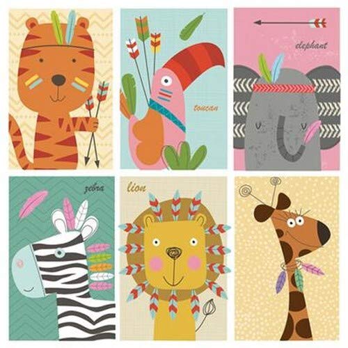 20 Servietten Lustige Tiere vom Zoo als Tischdeko für Kinder zum Kindergeburtstag 33x33cm von Servietten Kinder