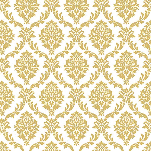 20 Servietten Elegante Ornamente gold/Hochzeit/Muster/Fest/Feier/Weihnachten 33x33cm von Serviettenshop