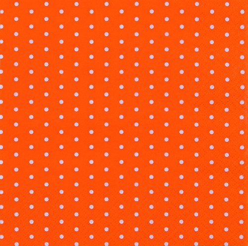 20 Servietten Mini-Punkte orange/Muster/gepunktet 33x33cm von Serviettenshop