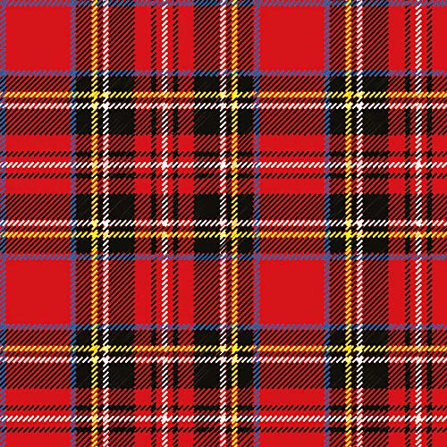 20 Servietten Schottisches Karo rot als Tischdeko für alle Feierlichkeiten 33x33cm von Serviettenshop