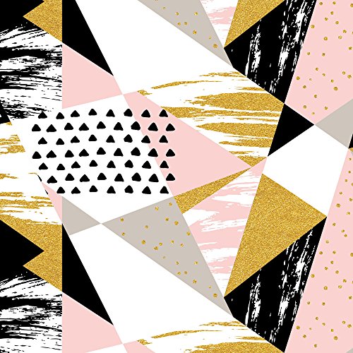 20 Servietten Triangle Mosaik rosa/Muster/Kunst/abstrakt 33x33cm von Serviettenshop