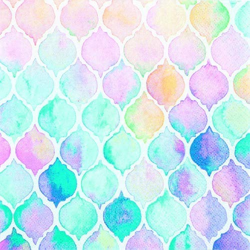 20 Servietten Wasserfarben mit Perleffekt als Tischdeko für jeden Anlass 33x33cm von Serviettenshop