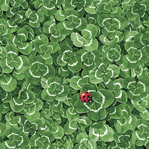 20 Servietten Marienk?fer auf Klee | Gl?ck | Natur | Tischdeko 33x33cm von Servietten Natur und Garten