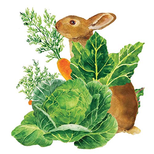 20 Servietten Hase zwischen Salat und M?hren | Tiere | Garten | Ostern 33x33cm von Servietten Tiere