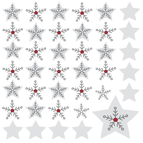 20 Servietten Silberne Sterne | Winter | Weihnachten | Tischdeko 33x33cm von Servietten Weihnachten