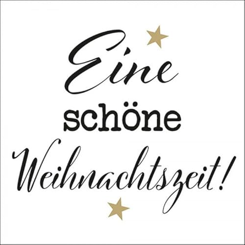 20 Servietten Weihnachtszeit | Spruch | Winter | Weihnachten | Tischdeko 33x33cm von Servietten Weihnachten