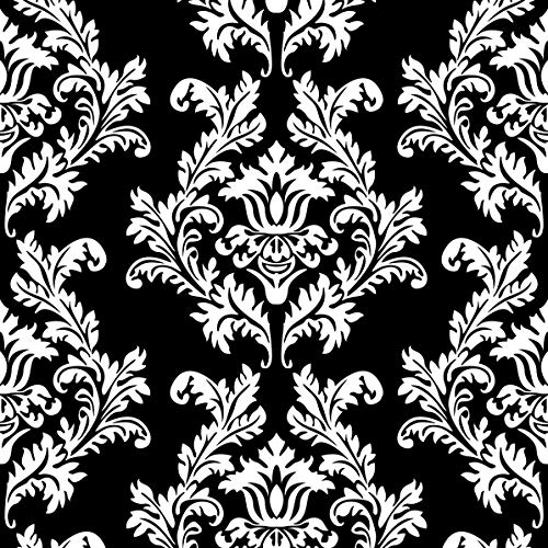 20 Servietten Royale Zeichen weiß-schwarz | Ornamente | Tischdeko 33x33cm von Serviettenshop
