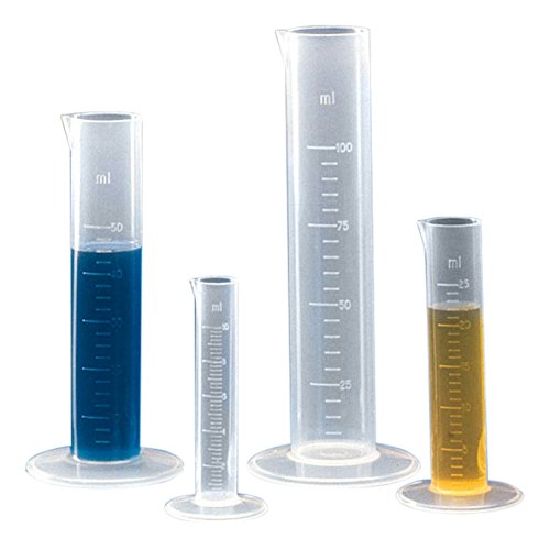 Servoprax 823 Messzylinder, graduiert, kurze Form, Durchmesser 90 mm, Graduierung 400 mL, Höhe 370 mm, Unterteilung 50 mL, Volumen 2000 mL von Servoprax