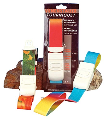 Servoprax G2 2001 Bunte Venenstauer, 50 cm Bandlänge, Frühlingsfarben von Servoprax