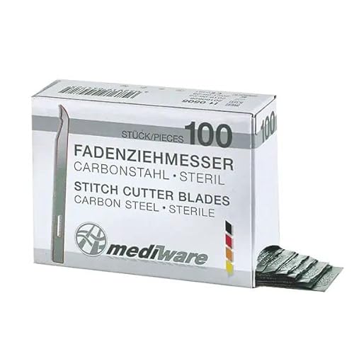 Servoprax I1 0505 Fadenziehmesser, kurze Form, 65 mm (100-er Pack) von Servoprax