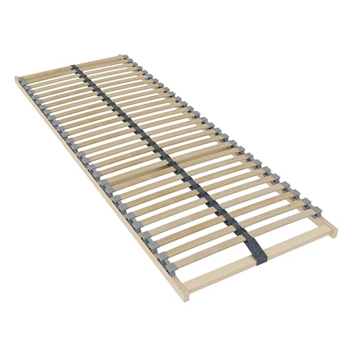 SERVICSBox Bettgestell 70x200 cm, 28 Federleisten, Rahmen aus Birkenholz , Maximallast 150 kg von SerwisBox