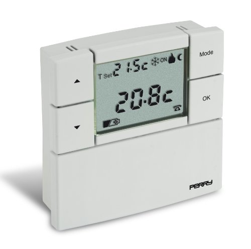 Sesam 1TP TE530B Digitaler Raumtemperaturregler 3 V Serie - Zefiro 80 x 80, weiß Sesam 1TP TE530B Digitaler Raumtemperaturregler 3 V Serie - Zefiro 80 x 80, weiß von Perry