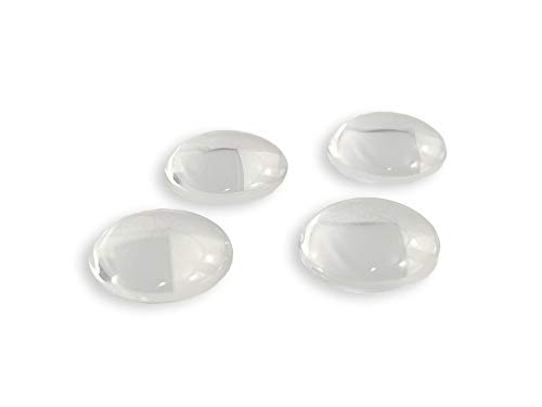 Glas Cabochons “Rund“ 12 mm Durchmesser in glasklar - 10 Stück von Sescha