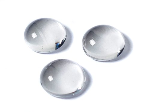 Glas Cabochons “Rund“ 14 mm - 10 Stück von Sescha