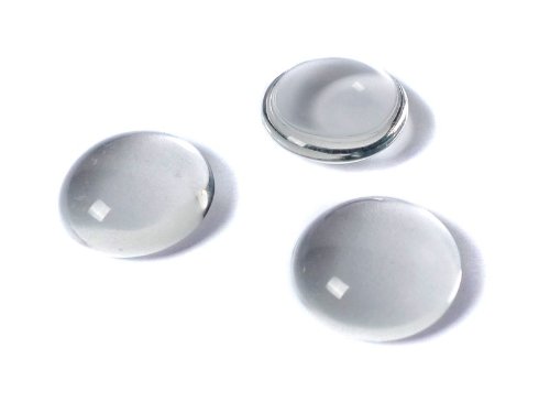 Glas Cabochons “Rund“ 18 mm Durchmesser - 10 Stück von Sescha