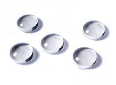 Glas Cabochons “Rund“ 8 mm - 10 Stück von Sescha