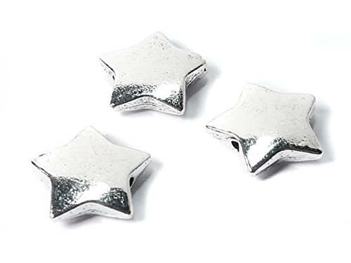 Metallperlen Spacer Sterne 15mm - 5 Stück von Sescha