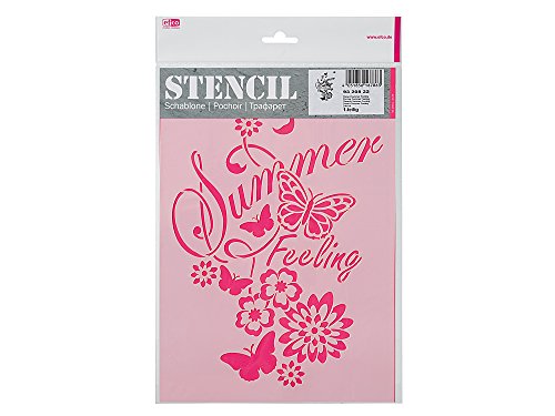 Schablone/Stencils Summer Feeling DIN A4 von Efco - 1-teilig von Sescha