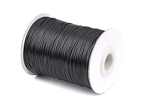 Sescha Polyester Kordel/Polysterschnur 1mm stark in schwarz - 5 Meter von Sescha