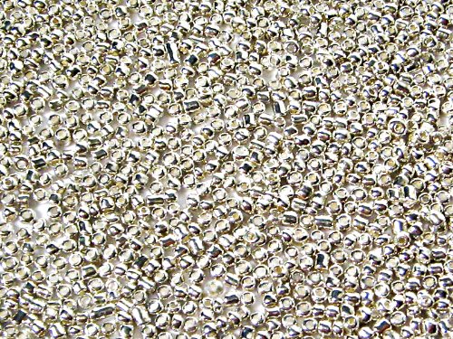 Sescha Rocailles Perlen in Silber 2 x 2 mm - 20 Gramm von Sescha