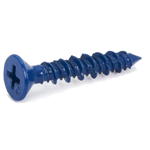 Sessleger 100 Stück 3/16 X 1-1/4 Flacher -Beton-Diamantspitzen-Schraubenanker-Satz Zur Verankerung Am Mauerwerk, Set-Kit Sessleger 100 Stück 3/16 X 1-1/4 Flacher -Beton-Diamantspitzen-Schraubenanker-Satz Zur Verankerung Am Mauerwerk, Set-Kit von Sessleger