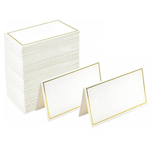 Sessleger 120 Platzkarten in Form einer kleinen Form mit Goldfolienrand. Gold & . Geeignet für Hochzeiten, Bankette, Tischkarten und Namenskarten. Sessleger 120 Platzkarten in Form einer kleinen Form mit Goldfolienrand. Gold & . Geeignet für Hochzeiten, Bankette, Tischkarten und Namenskarten. von Sessleger