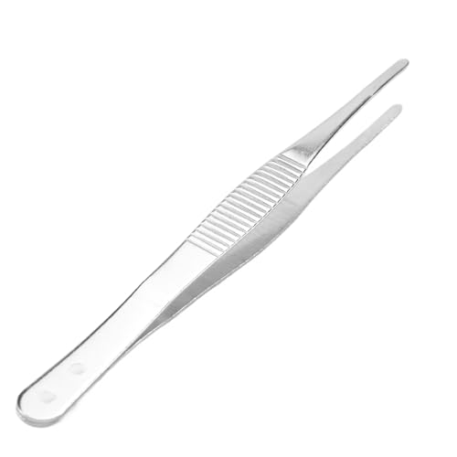 Sessleger 14 cm lange Pinzette, silberfarben, Edelstahl, runde Spitze von Sessleger
