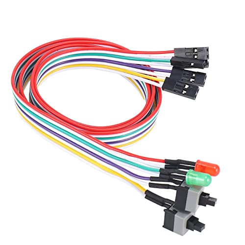 Sessleger ATX PC Computer Motherboard Power Cord 2 Switch auf mit LED Light auf/Off/Reset von Sessleger