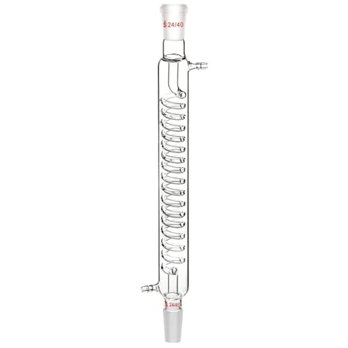 Sessleger Kondensator aus Borosilikatglas mit Anschluss 24/40, Länge der Jacke 300 mm, Kondensator aus Laborglas, Serpentinen-Kondensatorrohr, einfach zu bedienen Sessleger Kondensator aus Borosilikatglas mit Anschluss 24/40, Länge der Jacke 300 mm, Kondensator aus Laborglas, Serpentinen-Kondensatorrohr, einfach zu bedienen von Sessleger