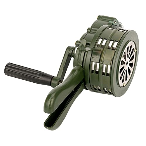 Sessleger Sirene bis Kurbel für Notfälle, 110 dB, Warnung mit manueller Bedienung, Schule, Einkäufe, Feuer, Luft, Komponente des Sicherheitsalarmsystems von Sessleger