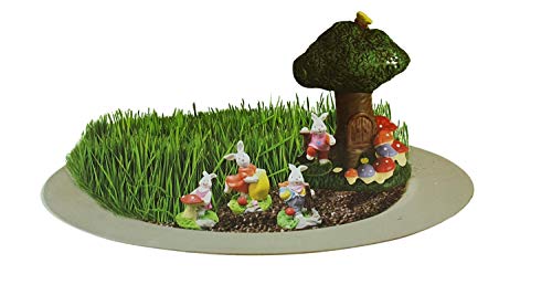 Osterdeko Ostern Hasengarten mit Rasensamen DIY Mini Garten mit Osterhasen Tischdeko von Sesua