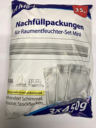 3 x 450g Nachfüllpack für Raumentfeuchter Mini-Set von Set Mini