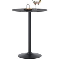 set one by Musterring Bartisch "Salinas" Trompeten-Säule in schwarz, Platte aus Glas-Keramik, Höhe 105 cm von Set One By Musterring