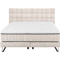 set one by Musterring Boxspringbett "Baldwin", mit Duo-Matratze, Kopfteil mit quadratischer Steppung, 180 x 200 cm von Set One By Musterring