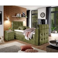set one by Musterring Boxspringbett "Richmond", mit Duo-Matratze (H2/H3), versenkbarer TV-Halterung (bis 40 Zoll) und Fernbedienung. Wahlweise mit/ohne Bettkasten von Set One By Musterring