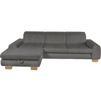set one by Musterring Ecksofa, Kopteil verstellbar, mit Bettfunktion, in Cord, anthrazit, Sitzhöhe 49 set one by Musterring Ecksofa, Kopteil verstellbar, mit Bettfunktion, in Cord, anthrazit, Sitzhöhe 49 von Set One By Musterring