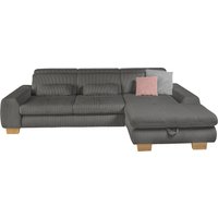 set one by Musterring Ecksofa, Kopteil verstellbar, mit Bettfunktion, in Cord, anthrazit, Sitzhöhe 49 set one by Musterring Ecksofa, Kopteil verstellbar, mit Bettfunktion, in Cord, anthrazit, Sitzhöhe 49 von Set One By Musterring