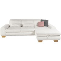 set one by Musterring Ecksofa whlw. mit Funktion, Kaltschaum, in Cord, silver, Sitzhöhe 49 set one by Musterring Ecksofa whlw. mit Funktion, Kaltschaum, in Cord, silver, Sitzhöhe 49 von Set One By Musterring