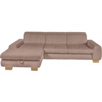 set one by Musterring Ecksofa "SO 3400, Cord, Sitzhöhe 47cm oder 49cm, inkl. Sitztiefenverstellung", mit Canape und verschiedenen Funktionen, Kaltschaum, B307 x T195 cm von Set One By Musterring