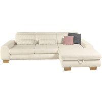 set one by Musterring Ecksofa "SO 3400, Cord, Sitzhöhe 47cm oder 49cm, inkl. Sitztiefenverstellung", mit Canape und verschiedenen Funktionen, Kaltschaum, B307 x T195 cm von Set One By Musterring