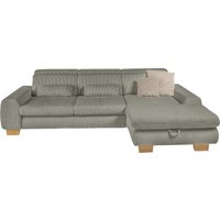 set one by Musterring Ecksofa "SO 3400, Cord, Sitzhöhe 47cm oder 49cm, inkl. Sitztiefenverstellung", mit Canape und verschiedenen Funktionen, Kaltschaum, B307 x T195 cm von Set One By Musterring
