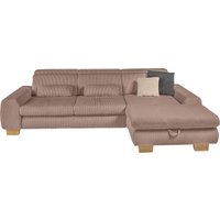 set one by Musterring Ecksofa "SO 3400, Cord, Sitzhöhe 47cm oder 49cm, inkl. Sitztiefenverstellung", mit Canape und verschiedenen Funktionen, Kaltschaum, B307 x T195 cm von Set One By Musterring