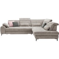 set one by Musterring Ecksofa "SO 3400, Komfortsitzhöhe 47cm oder 49cm, inkl. Sitztiefenverstellung", verschiedene Funktionen, Kaltschaumpolsterung, Stellmaße 220 x 317 cm von Set One By Musterring