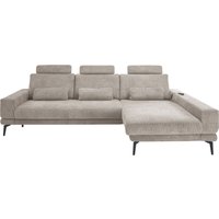 set one by Musterring Ecksofa "SO 3600, inkl motor. Sitztiefenverstellung, Kopfstützen, Nierenkissen", Sitzhöhe 42 cm, Federkern, Breite 293 x Tiefe 180 cm, Kama stone von Set One By Musterring