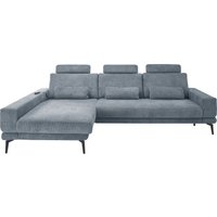 set one by Musterring Ecksofa "SO 3600, inkl motor. Sitztiefenverstellung, Kopfstützen, Nierenkissen", Sitzhöhe 42 cm, Kaltschaum, Breite 293 x Tiefe 180 cm, Kama blue von Set One By Musterring