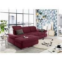 set one by Musterring Ecksofa "SO4100 V", mit verstellbaren Kopfteilen, wahlweise mit Funktionen, Cord-Bezug von Set One By Musterring