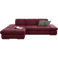 set one by Musterring Ecksofa "SO4100 V", mit verstellbaren Kopfteilen, wahlweise mit Funktionen, Cord-Bezug von Set One By Musterring