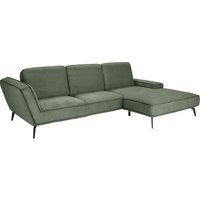 set one by Musterring Ecksofa "SO 4500, Füße schwarz matt, inkl Schwenkrückenfunktion, Cord, L-Form", wahlweise mit Kopfstütze/Armteilverstellung/Rückenneigung von Set One By Musterring