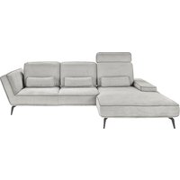 set one by Musterring Ecksofa "SO 4500, Füße schwarz matt, inkl Schwenkrückenfunktion, Cord, L-Form", wahlweise mit Kopfstütze/Armteilverstellung/Rückenneigung von Set One By Musterring