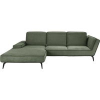 set one by Musterring Ecksofa "SO 4500, Füße schwarz matt, inkl Schwenkrückenfunktion, Cord, L-Form", wahlweise mit Kopfstütze/Armteilverstellung/Rückenneigung von Set One By Musterring